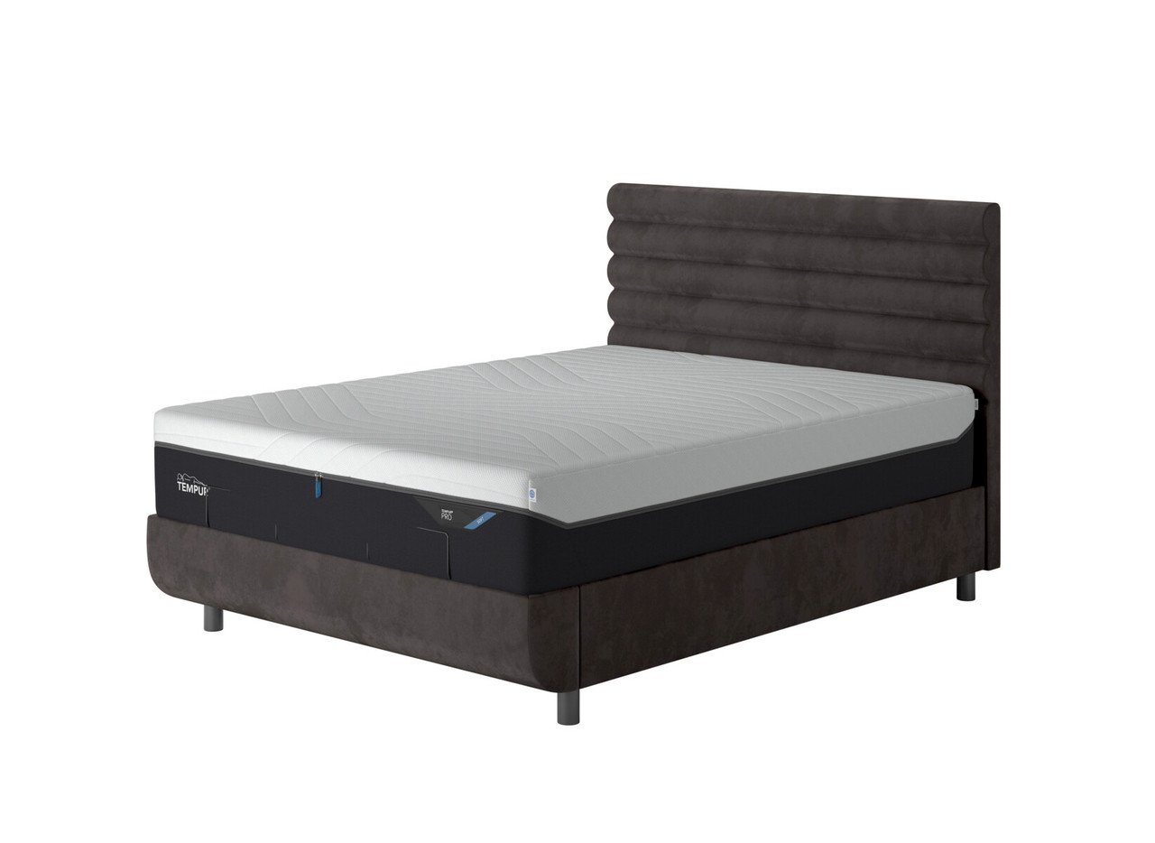 Tempur Arc Vectra Ottoman Upholstered Bed Frame King Gold