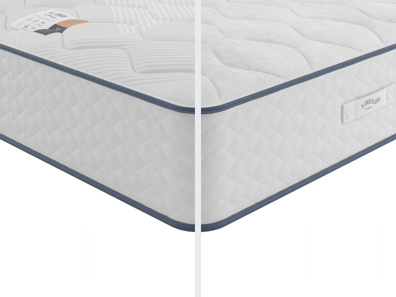 Slumberland Duo 1400 2 In 1 Refurbished Mattress King White