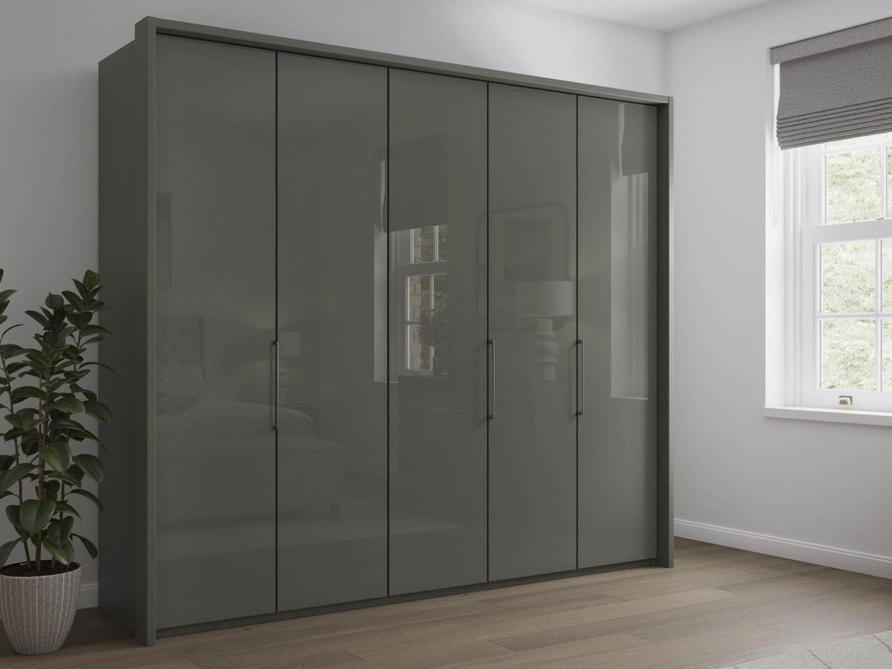 Image of Sicily 5 Door Bi-Fold Wardrobe