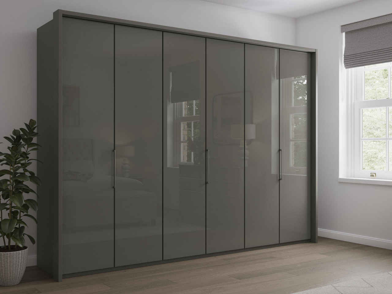 Image of Sicily 6 Door Bi-Fold Wardrobe