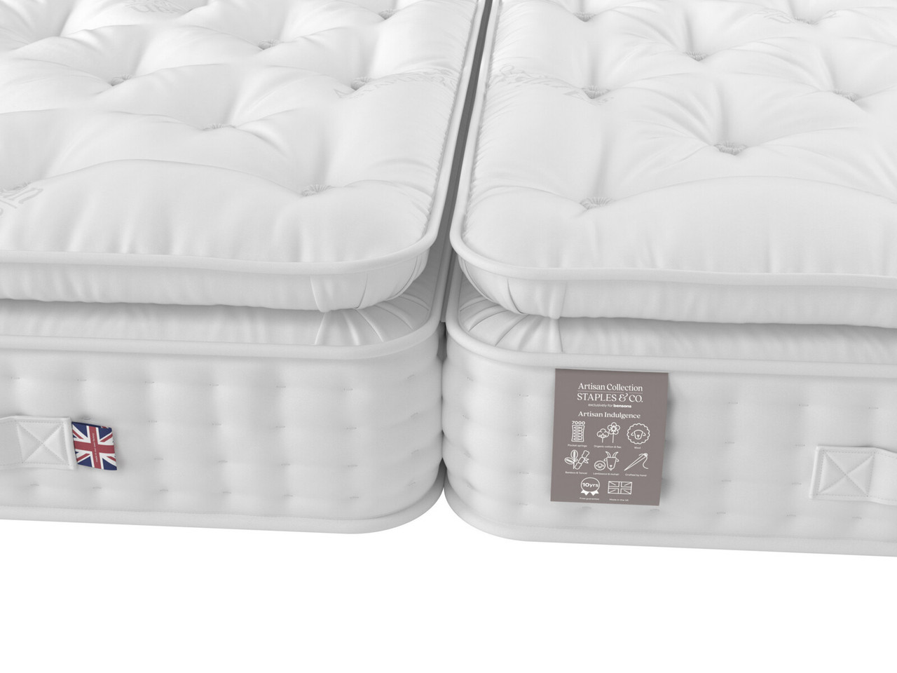 Staples Co Artisan Indulgence Zip Link Mattress King White