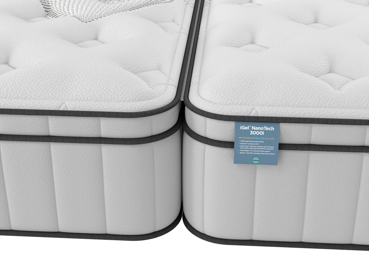 Igel Nanotech 3000i Zip And Link Mattress Super King White