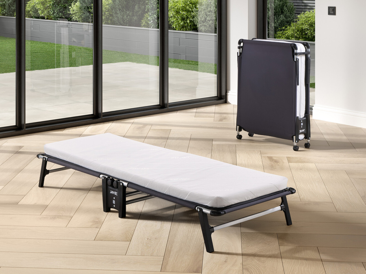 Jay Be Swift 70cm Folding Bed Single White
