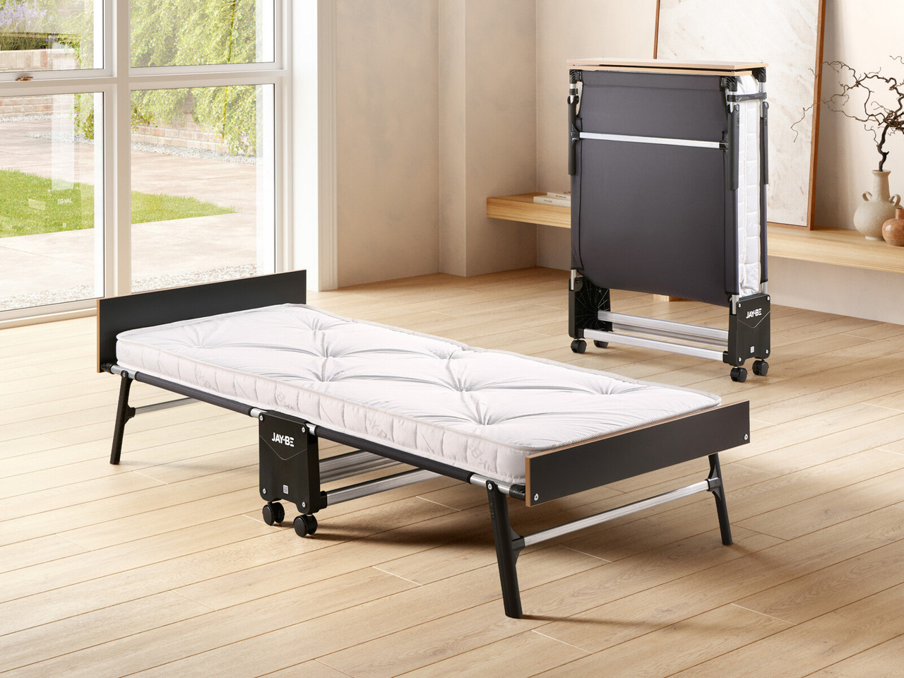 Jay Be Grand Elite 80cm Folding Bed Single White
