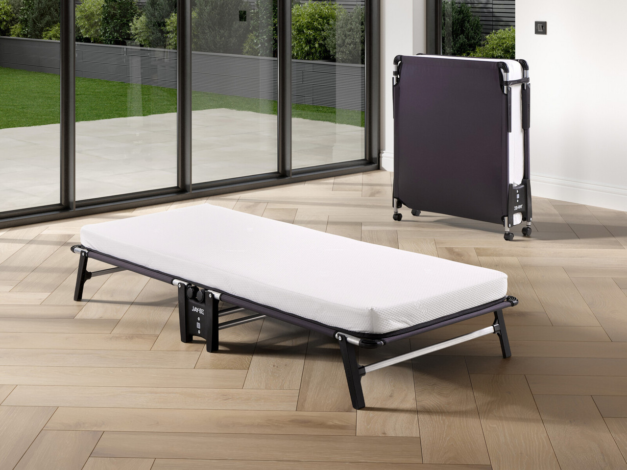 Jay Be Hideaway Supreme 80cm Folding Bed Single White