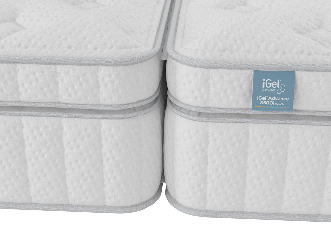 Igel Advance 3500i Plush Top Zip Link Refurbished Mattress Super King White