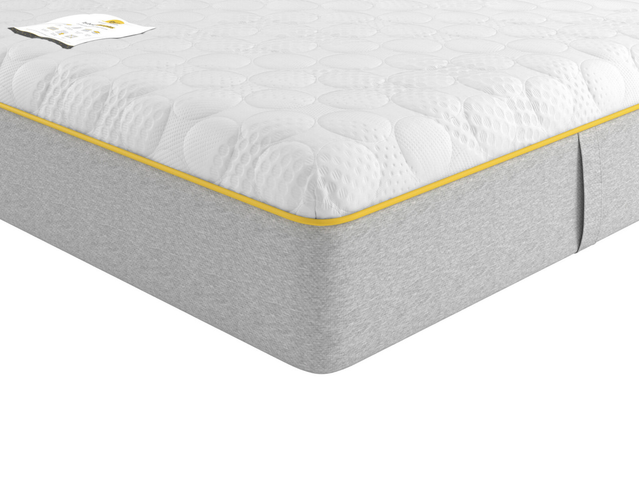 Eve Hybrid Duo Plus Refurbished Mattress Double White Grey