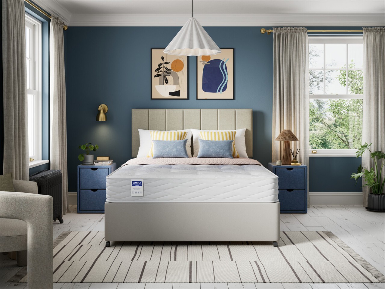 Simply Orthopaedic Pocket Sprung Mattress Small Double White