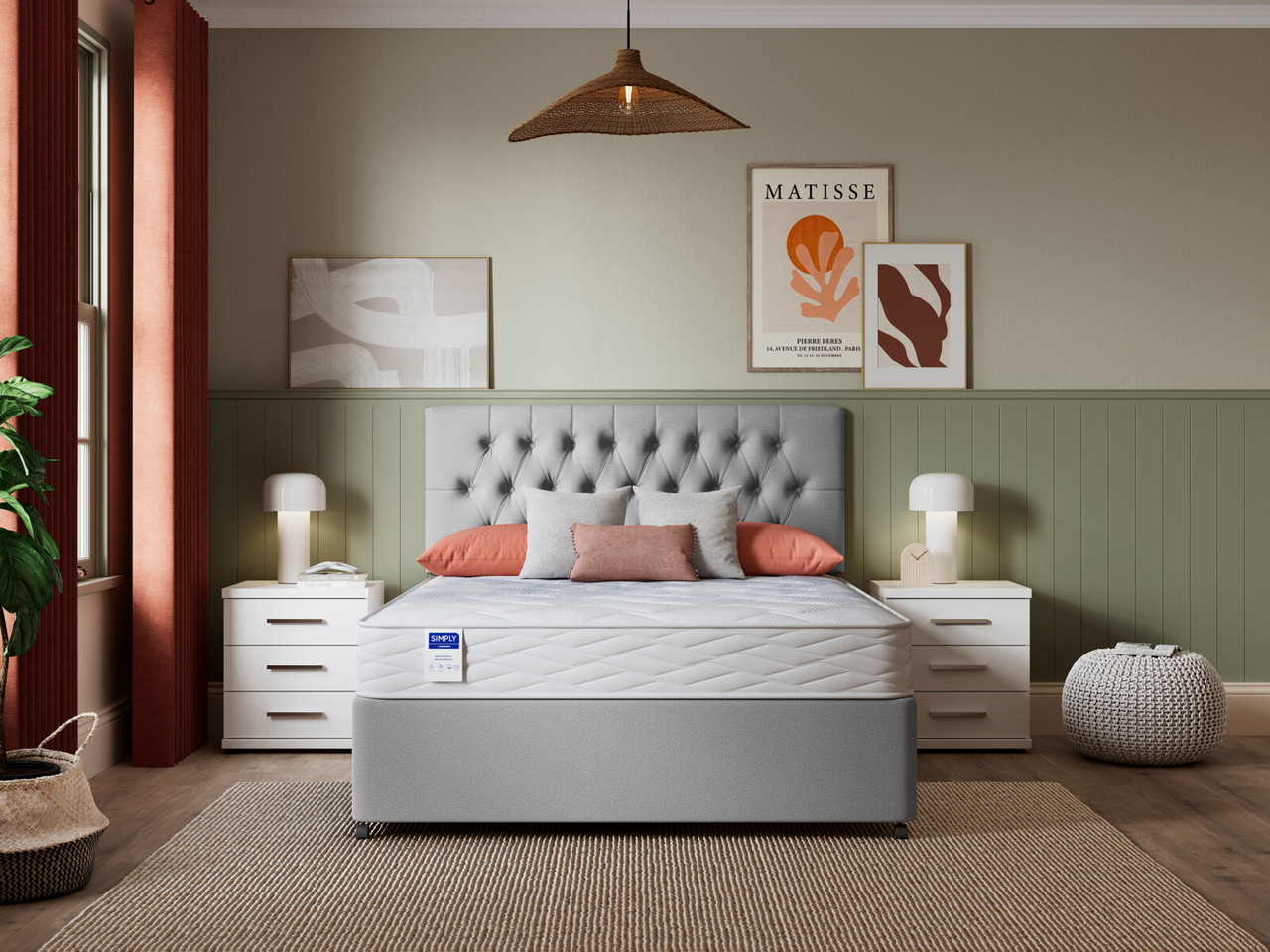 Simply Natural Pocket Sprung Mattress Super King White