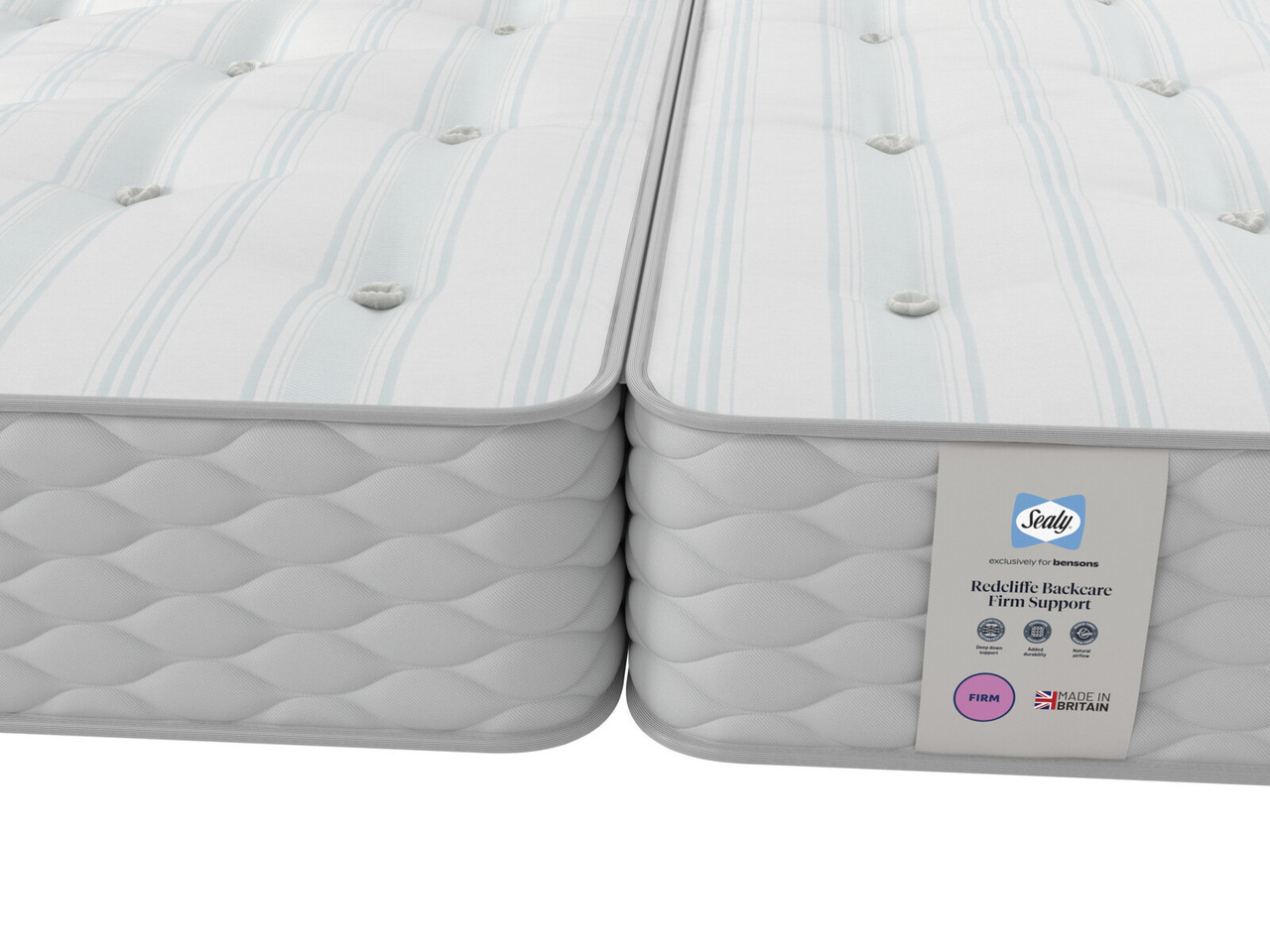 Sealy Redcliffe Backcare Firm Support Zip And Link Mattress Super King Cream