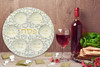 Classic Ceramic Seder Plate With Gold Accents