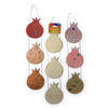 Wooden Pomegranate Rope Hanging for Coloring