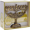 Antiqued Menorah Old City, Bronze
