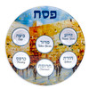 "Kotel Scene" Glass Round Seder Plate