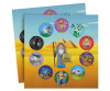 Passover Napkins Ten Plaques
