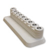 Kotel Plaster Menorah for painting UNPAINTED TILTED