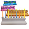 10 Chanukah Arts & Crafts Menorahs - Kotel Design - Pack of 10 Sturdy Plaster Menorahs!