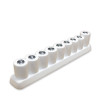 Chanukah Symbols Plaster Menorah for painting from BACK