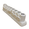 Plaster Menorah for painting TILTED to RIGHT Side