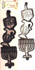 10 Chanukah PVC Mobile for decoration