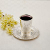 Jerusalem Design Silverplated Kiddush Cup Set 3.5"