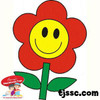 Happy Face Flower Card Stock