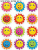 Smiling Flowers Stickers