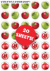 Apples & Pomegranates Stickers for Rosh HaShana