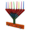 Large Rambam Wooden Menorah for Decoration