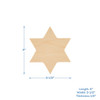 Chunky Star of David Cutout