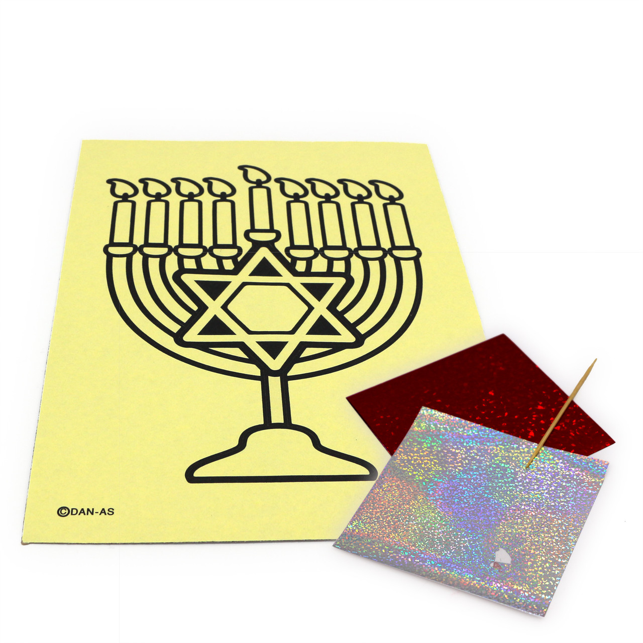 Chanukah Dreidel Magic Foil Craft Kit