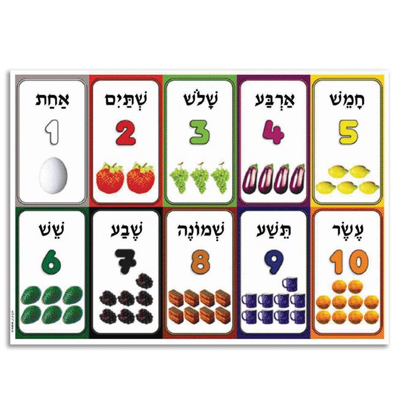 Hebrew Colors Chart