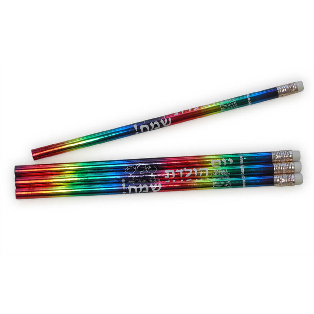 Happy Birthday in Hebrew Incentive Pencils