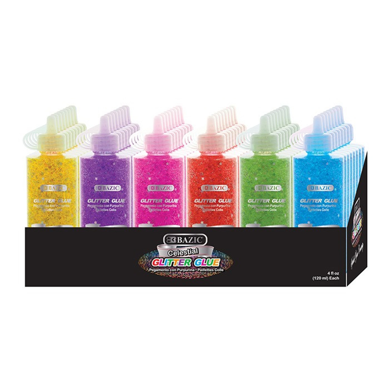 4 oz Celestial Series Glitter Glue - Pack of 6 Colors