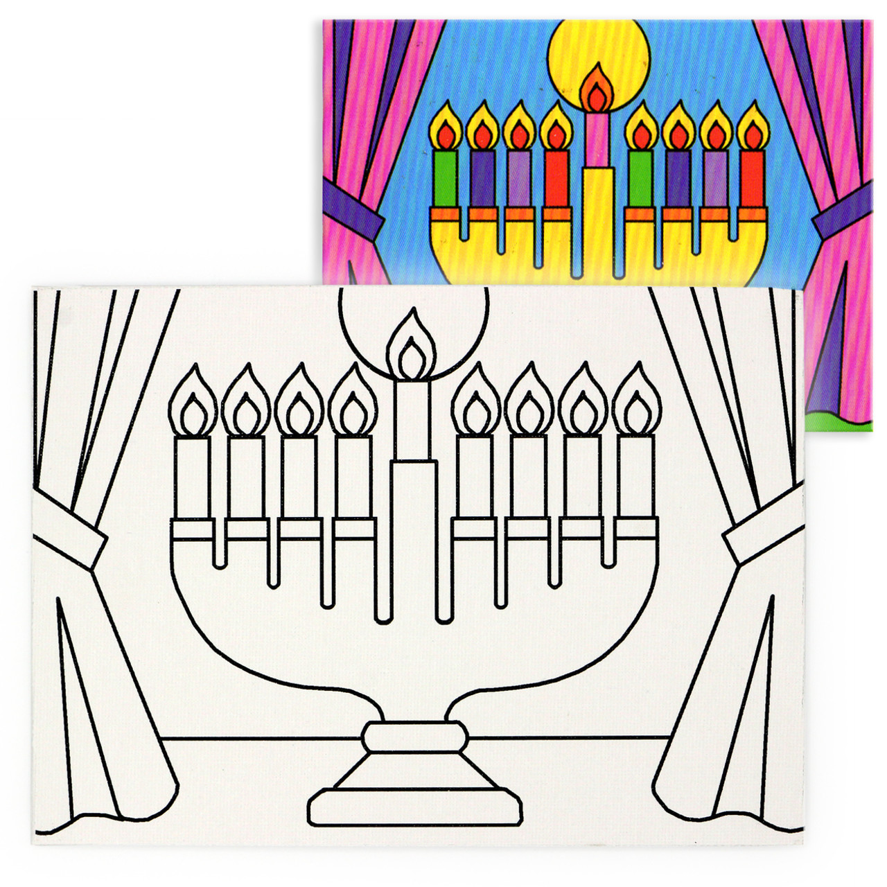  Happy Chanukah Black Velvet Coloring Pages