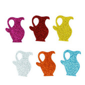 Chanukah Oil Pitcher Glitter Peel N Stick Foam Shapes