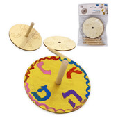 Wood Craft Dreidels Nes Gadol Haya Po for Decoration