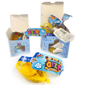 NUT-FREE Milk Chocolate Gelt Coins - 20 Mesh Bags in Box - Cholov Yisroel