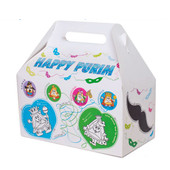 Gift Box (Large) "Purim Fun" - As low as $0.99 in Bulk! (9X5X5.5)