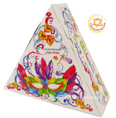Hamentash Shaped - Triangle Shalach Manos Box "Mascarade" 