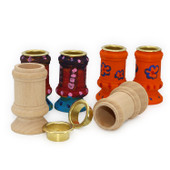 Shabbat Candle Holders - Wooden Candlesticks for Decorating