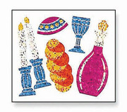 Shabbat Prismatic Stickers