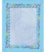 Alef-Bet Name Badge Card Stock