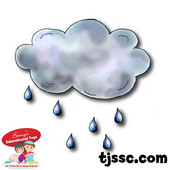 Clouds and Raindrops card Board