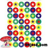 Stars in Circles Stickers