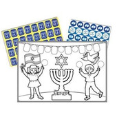 "Kol HaAretz Degalim" Coloring Craft with Stickers