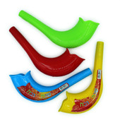 6.5" Quality Plastic Toy Shofar - with Embeded Noisemaker