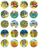 Ten Plagues Passover Stickers