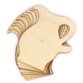 Oil Pitcher Wood Shape for Coloring Activity