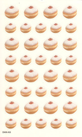 Donuts Stickers Various sizes, 36 donuts in each sheet 8 Sheets